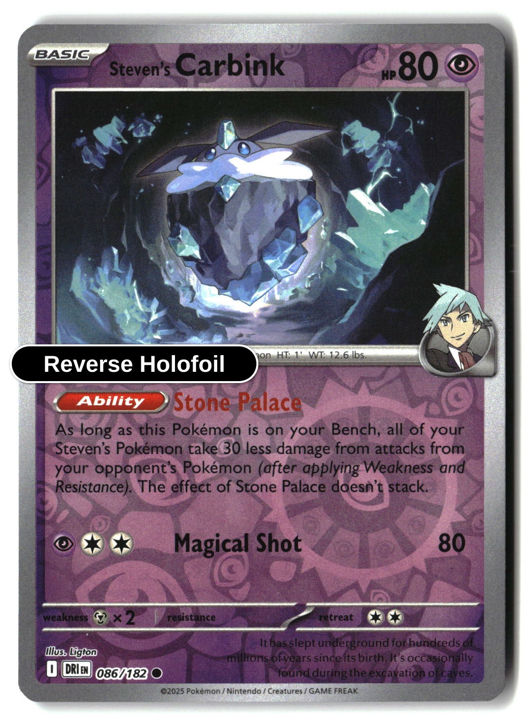 Steven's Carbink - 086/182 - [DRI - SV10: Destined Rivals] - Reverse Holofoil