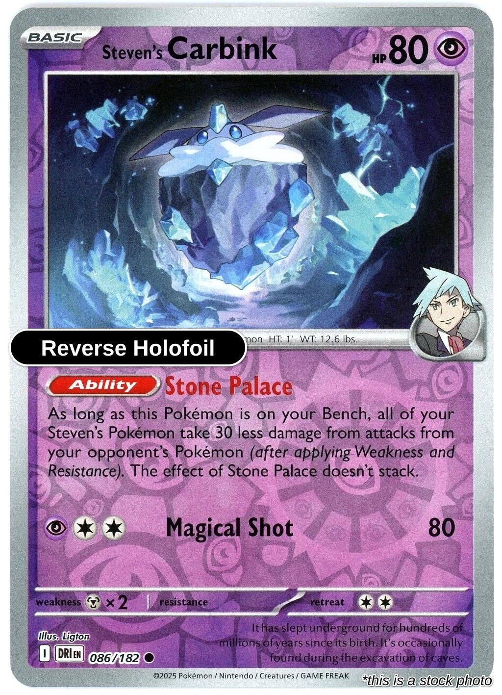 Steven's Carbink - 086/182 - [DRI - SV10: Destined Rivals] - Reverse Holofoil
