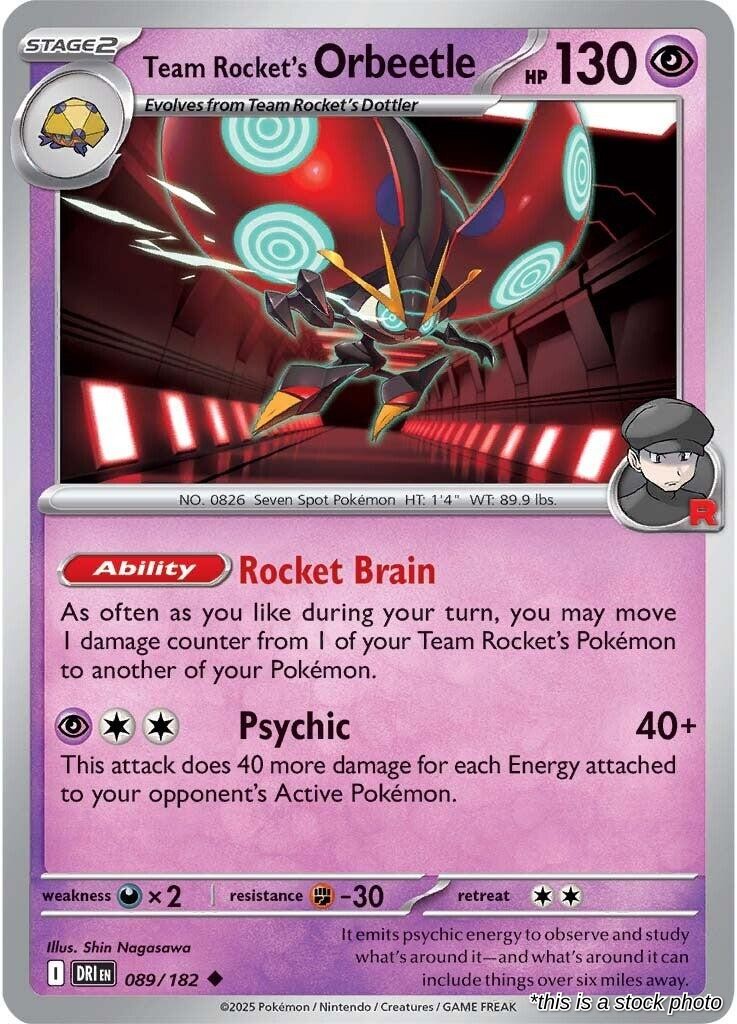 Team Rocket's Orbeetle - 089/182 - [DRI - SV10: Destined Rivals]