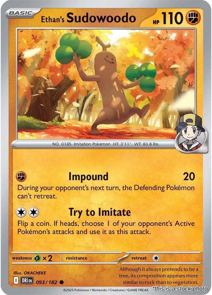 Ethan's Sudowoodo - 093/182 - [DRI - SV10: Destined Rivals]