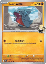 Cynthia's Gible - 102/182 - [DRI - SV10: Destined Rivals]