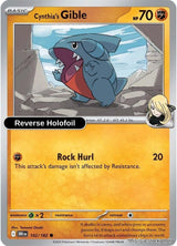 Cynthia's Gible - 102/182 - [DRI - SV10: Destined Rivals] - Reverse Holofoil