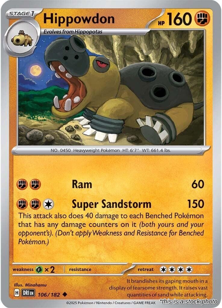 Hippowdon - 106/182 - [DRI - SV10: Destined Rivals]