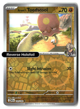 Arven's Toedscool - 109/182 - [DRI - SV10: Destined Rivals] - Reverse Holofoil