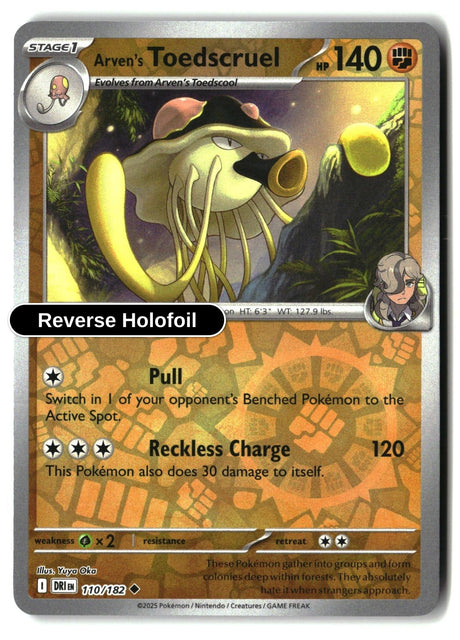 Arven's Toedscruel - 110/182 - [DRI - SV10: Destined Rivals] - Reverse Holofoil