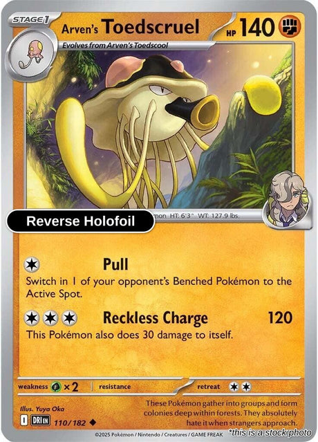 Arven's Toedscruel - 110/182 - [DRI - SV10: Destined Rivals] - Reverse Holofoil