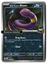 Team Rocket's Ekans - 112/182 - [DRI - SV10: Destined Rivals] - Reverse Holofoil
