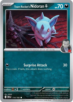 Team Rocket's Nidoran F - 114/182 - [DRI - SV10: Destined Rivals]