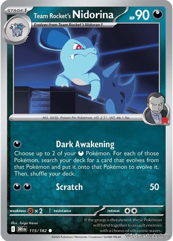 Team Rocket's Nidorina - 115/182 - [DRI - SV10: Destined Rivals]