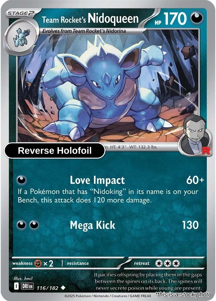 Team Rocket's Nidoqueen - 116/182 - [DRI - SV10: Destined Rivals] - Reverse Holofoil