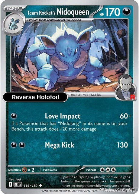 Team Rocket's Nidoqueen - 116/182 - [DRI - SV10: Destined Rivals] - Reverse Holofoil