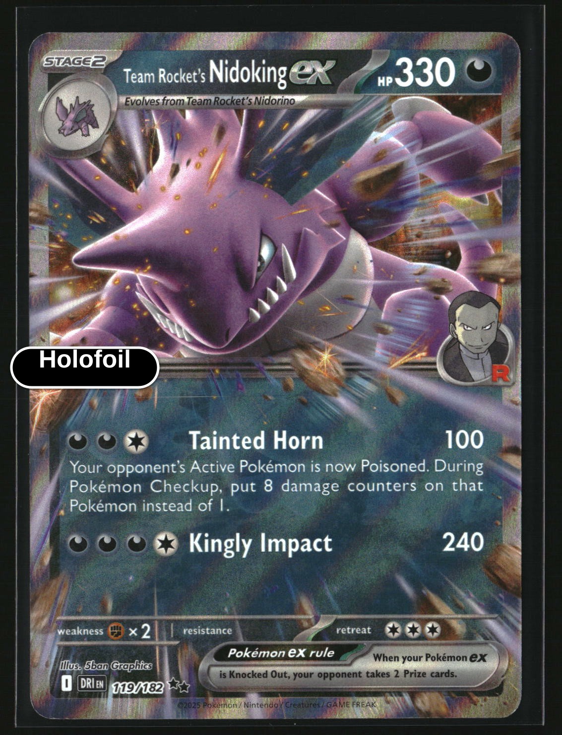 Team Rocket's Nidoking ex - 119/182
