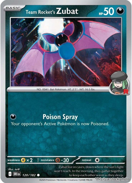 Team Rocket's Zubat - 120/182 - [DRI - SV10: Destined Rivals]