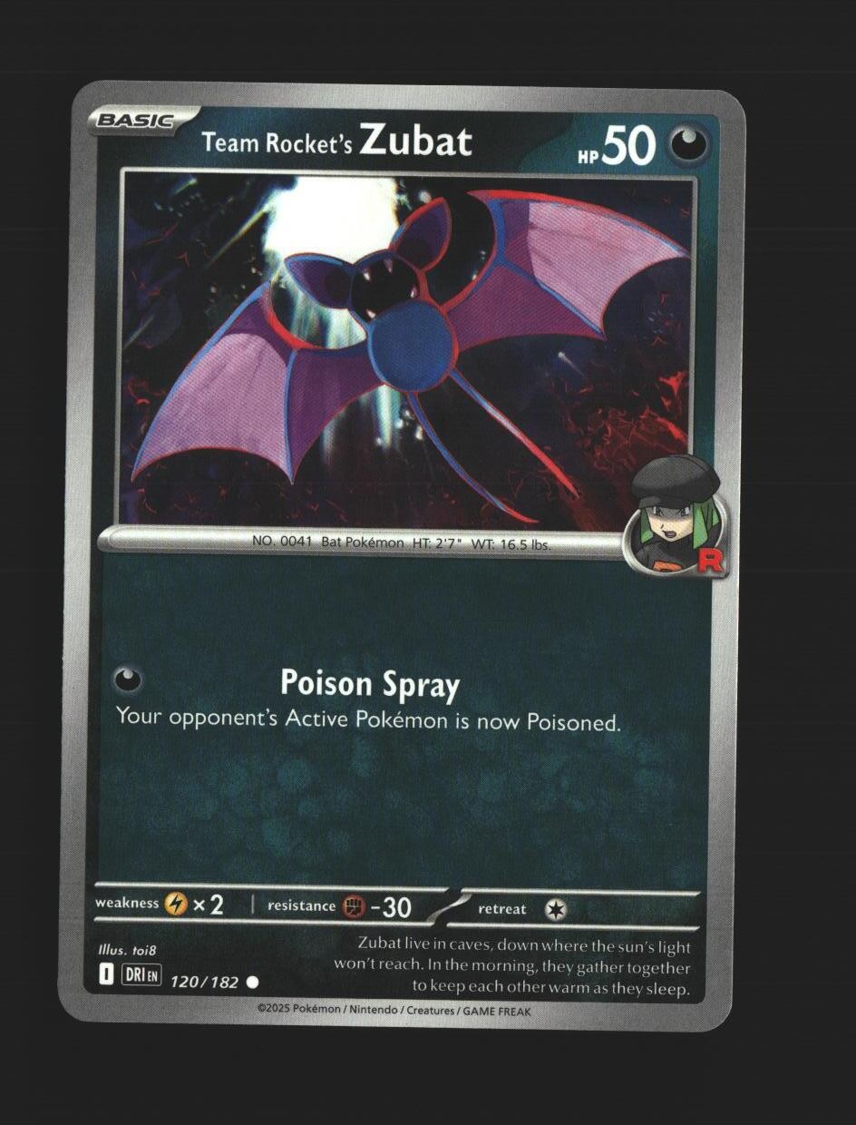 Team Rocket's Zubat - 120/182 - [DRI - SV10: Destined Rivals]