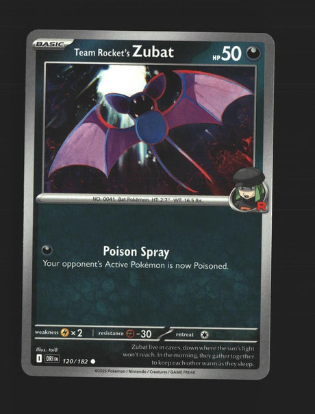 Team Rocket's Zubat - 120/182 - [DRI - SV10: Destined Rivals]