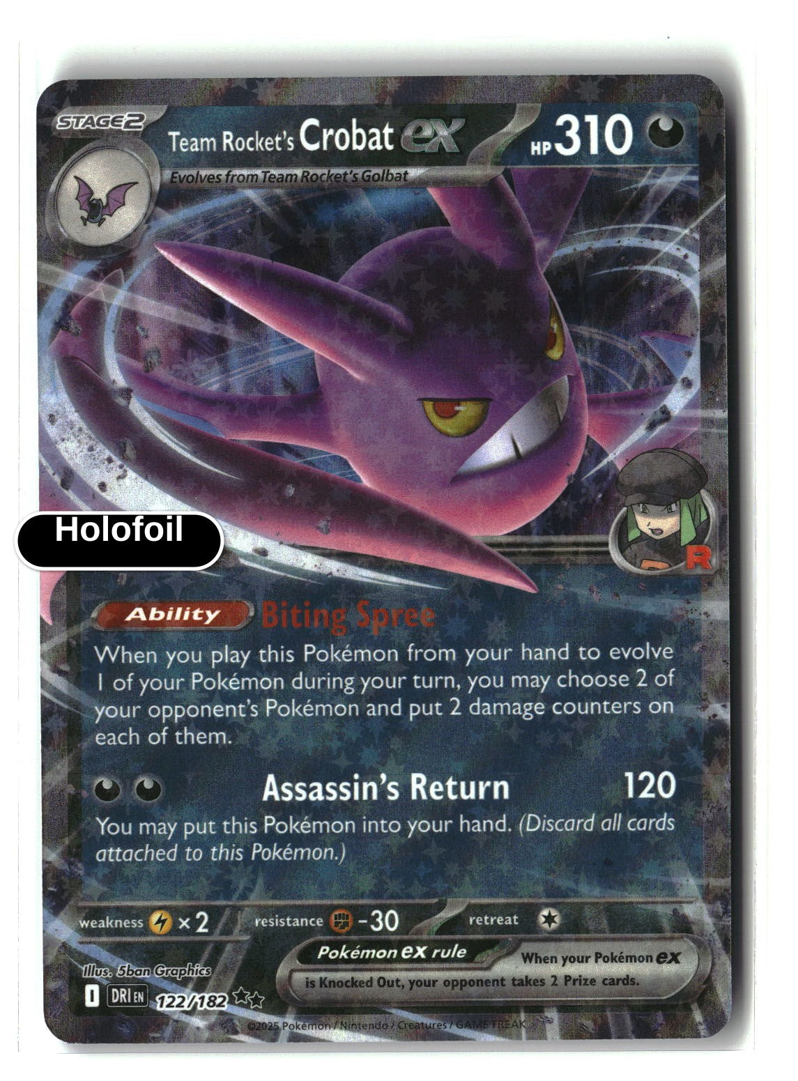 Team Rocket's Crobat ex - 122/182