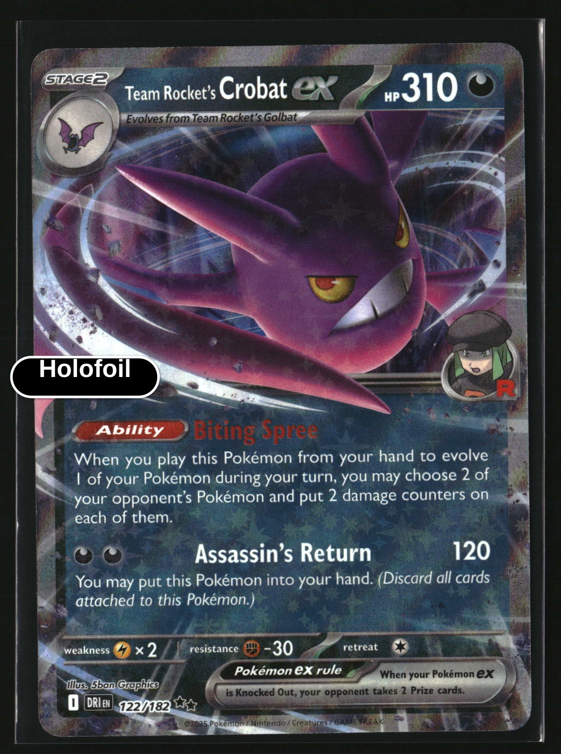 Team Rocket's Crobat ex - 122/182