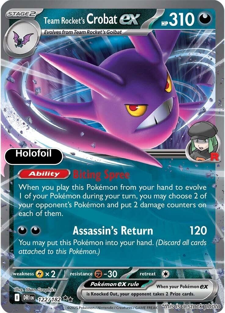 Team Rocket's Crobat ex - 122/182