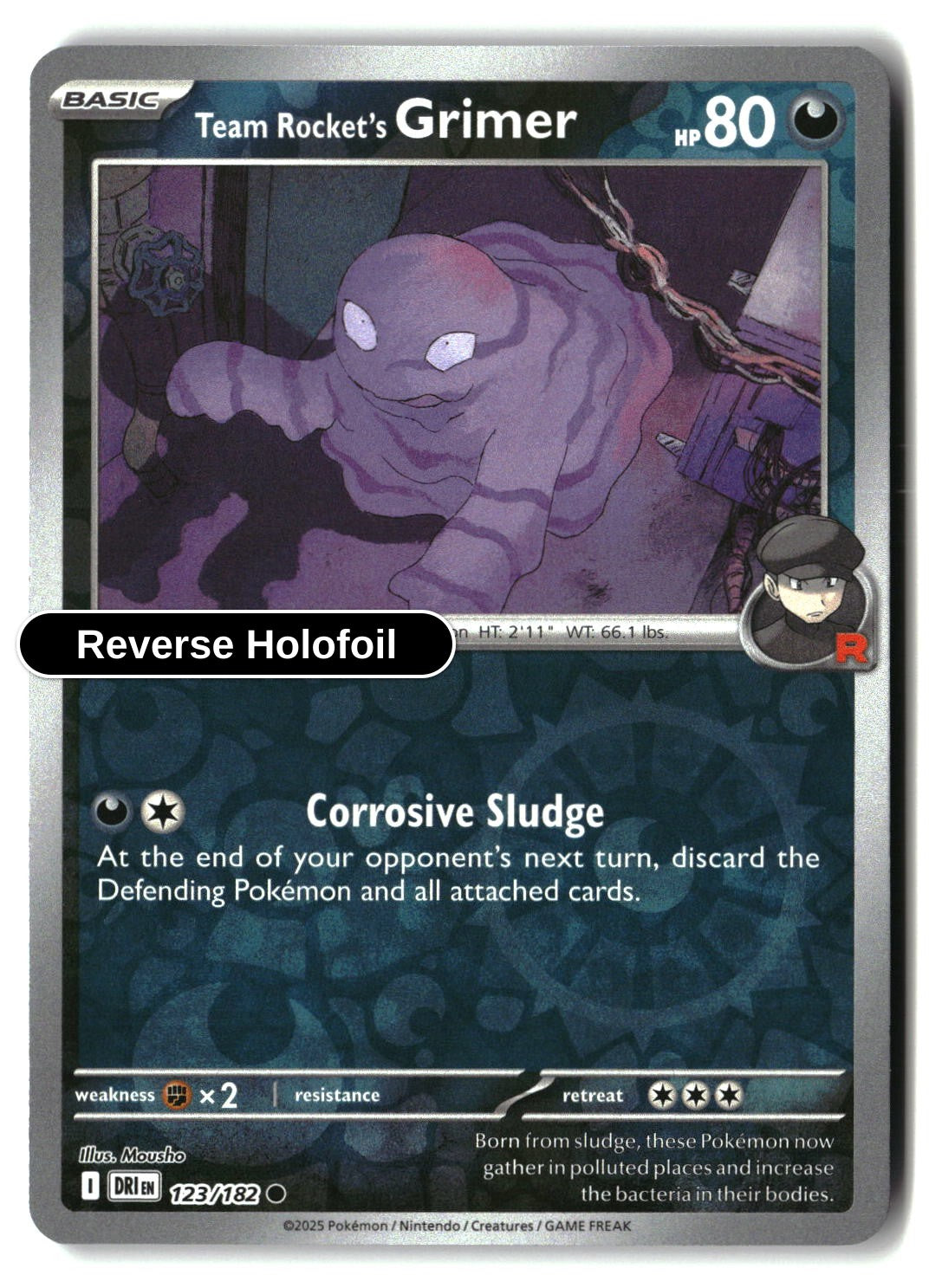 Team Rocket's Grimer - 123/182 - [DRI - SV10: Destined Rivals] - Reverse Holofoil