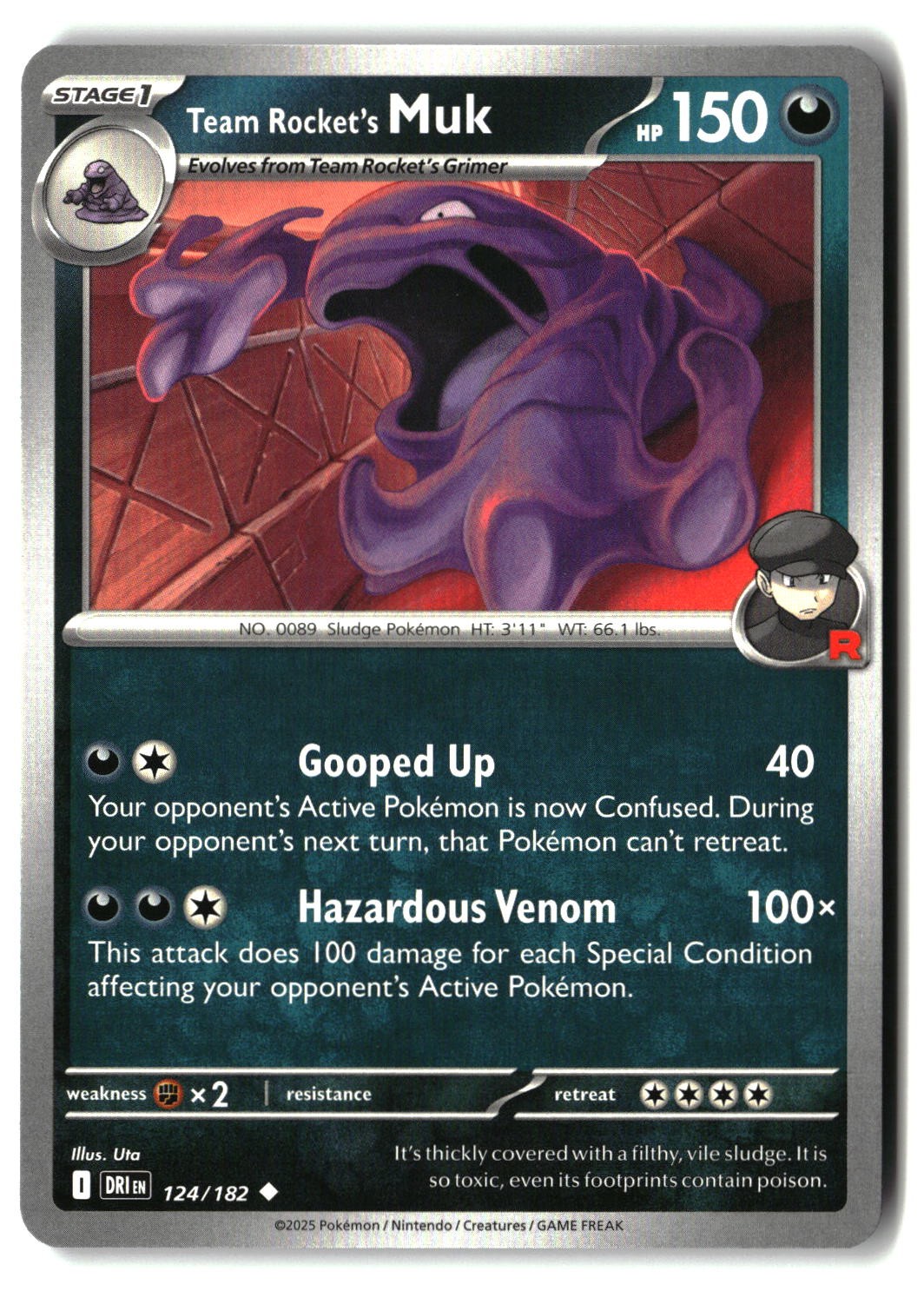 Team Rocket's Muk - 124/182 - [DRI - SV10: Destined Rivals]