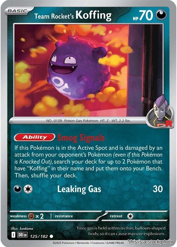 Team Rocket's Koffing - 125/182 - [DRI - SV10: Destined Rivals]