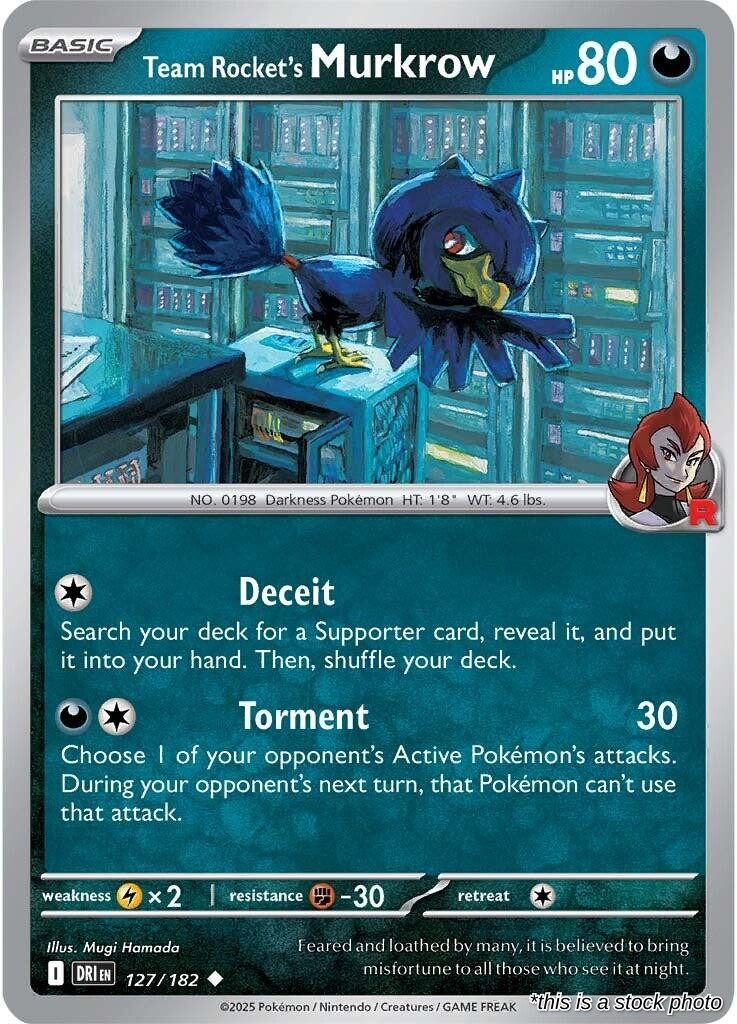 Team Rocket's Murkrow - 127/182 - [DRI - SV10: Destined Rivals]
