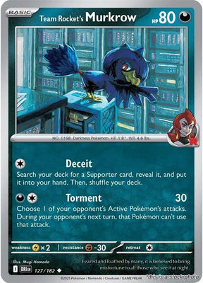 Team Rocket's Murkrow - 127/182 - [DRI - SV10: Destined Rivals]