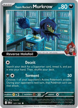 Team Rocket's Murkrow - 127/182 - [DRI - SV10: Destined Rivals] - Reverse Holofoil