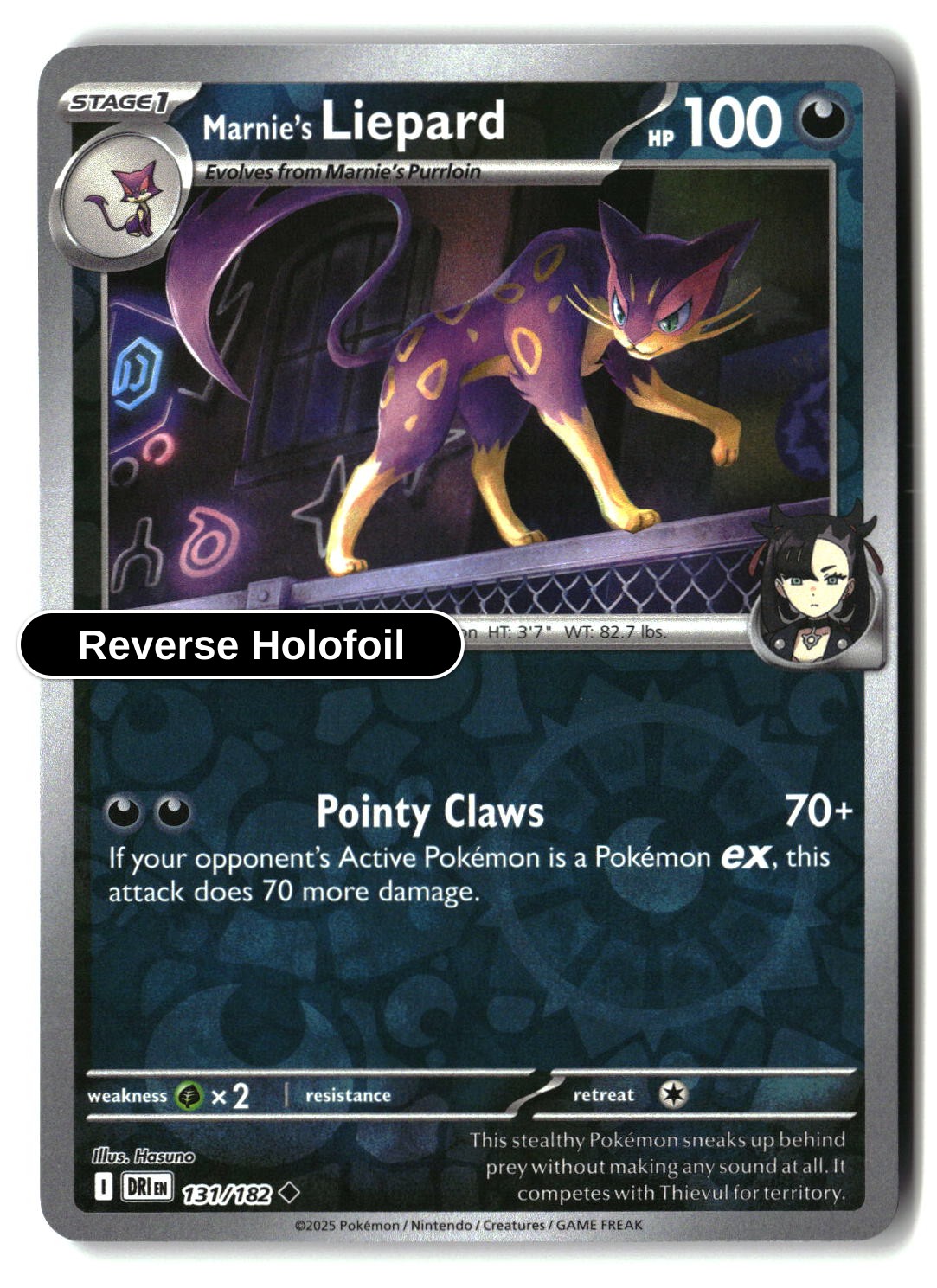 Marnie's Liepard - 131/182 - [DRI - SV10: Destined Rivals] - Reverse Holofoil