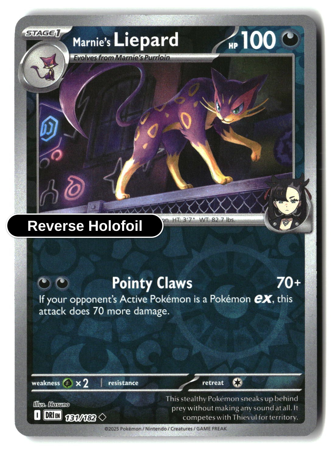 Marnie's Liepard - 131/182 - [DRI - SV10: Destined Rivals] - Reverse Holofoil