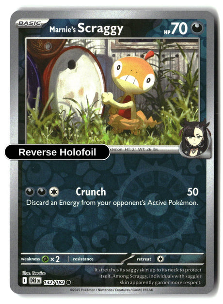 Marnie's Scraggy - 132/182 - [DRI - SV10: Destined Rivals] - Reverse Holofoil