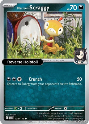 Marnie's Scraggy - 132/182 - [DRI - SV10: Destined Rivals] - Reverse Holofoil