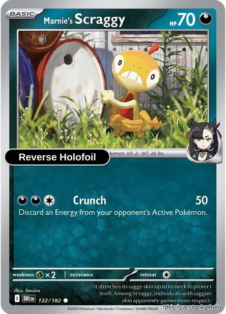 Marnie's Scraggy - 132/182 - [DRI - SV10: Destined Rivals] - Reverse Holofoil
