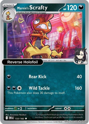 Marnie's Scrafty - 133/182 - [DRI - SV10: Destined Rivals] - Reverse Holofoil