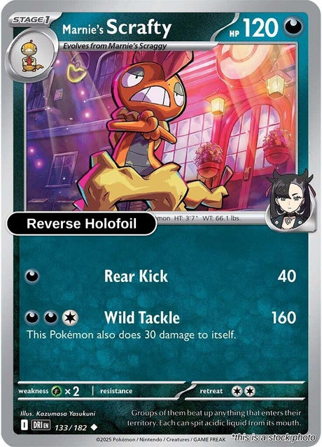 Marnie's Scrafty - 133/182 - [DRI - SV10: Destined Rivals] - Reverse Holofoil