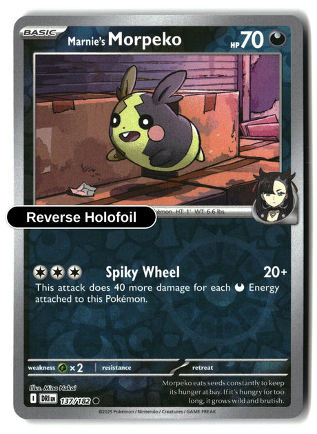 Marnie's Morpeko - 137/182 - [DRI - SV10: Destined Rivals] - Reverse Holofoil