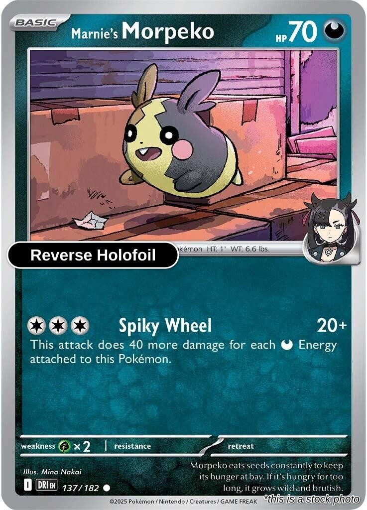 Marnie's Morpeko - 137/182 - [DRI - SV10: Destined Rivals] - Reverse Holofoil