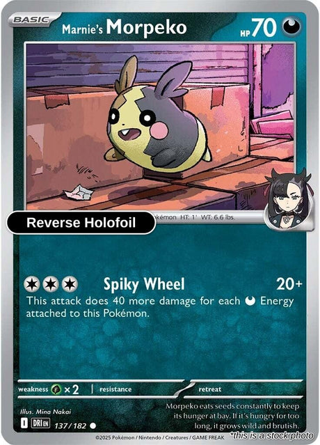 Marnie's Morpeko - 137/182 - [DRI - SV10: Destined Rivals] - Reverse Holofoil