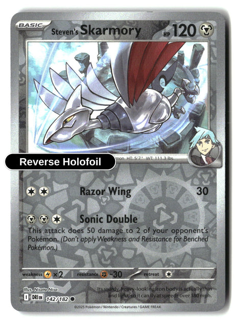 Steven's Skarmory - 142/182 - [DRI - SV10: Destined Rivals] - Reverse Holofoil