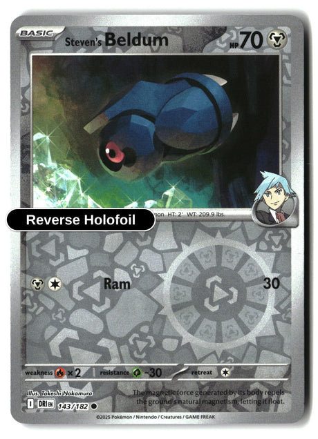 Steven's Beldum - 143/182 - [DRI - SV10: Destined Rivals] - Reverse Holofoil