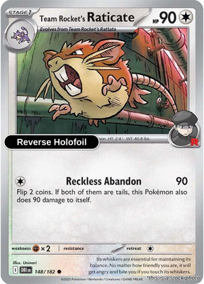 Team Rocket's Raticate - 148/182 - [DRI - SV10: Destined Rivals] - Reverse Holofoil