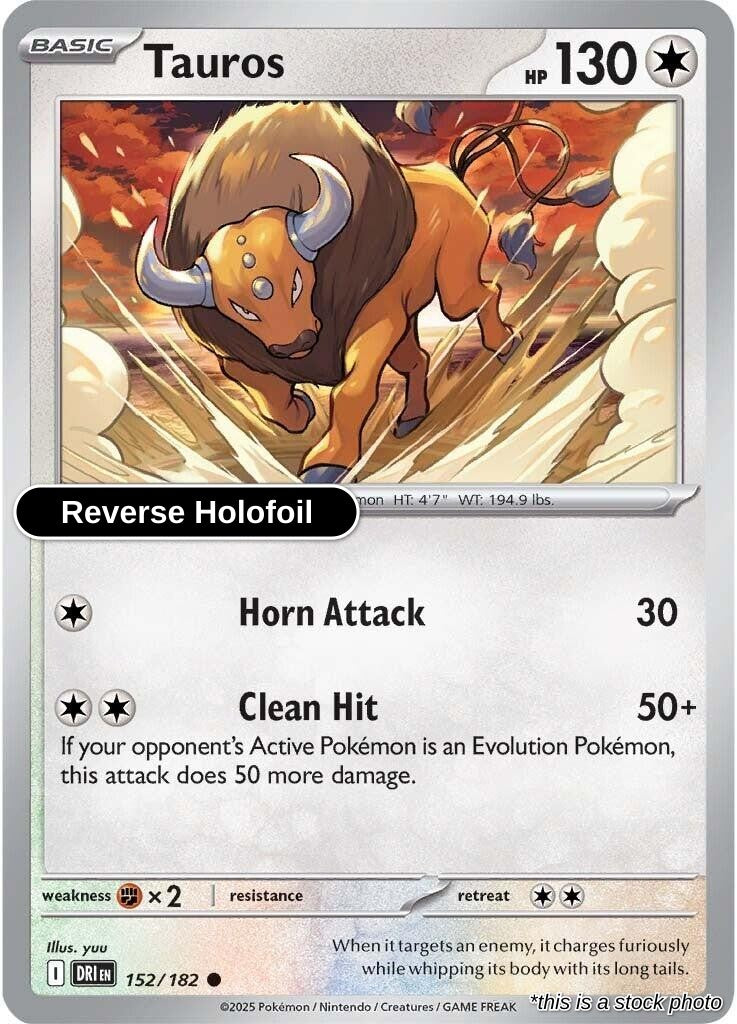 Tauros - 152/182 - [DRI - SV10: Destined Rivals] - Reverse Holofoil