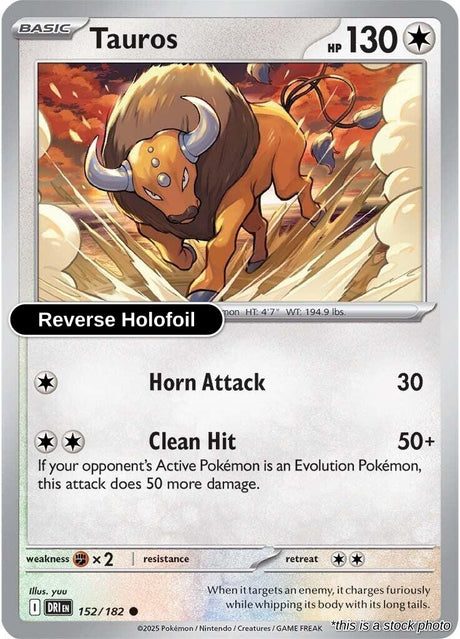 Tauros - 152/182 - [DRI - SV10: Destined Rivals] - Reverse Holofoil
