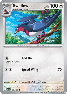 Swellow - 157/182 - [DRI - SV10: Destined Rivals]