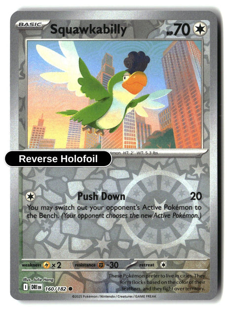 Squawkabilly - 160/182 - [DRI - SV10: Destined Rivals] - Reverse Holofoil