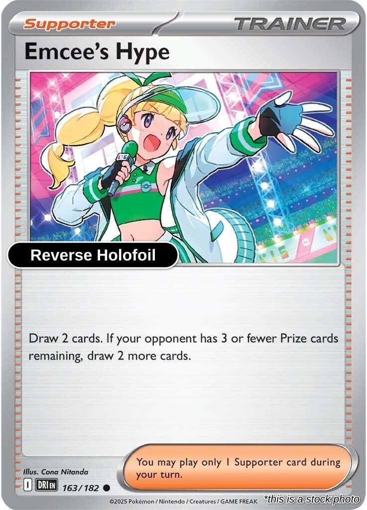 Emcee's Hype - 163/182 - [DRI - SV10: Destined Rivals] - Reverse Holofoil