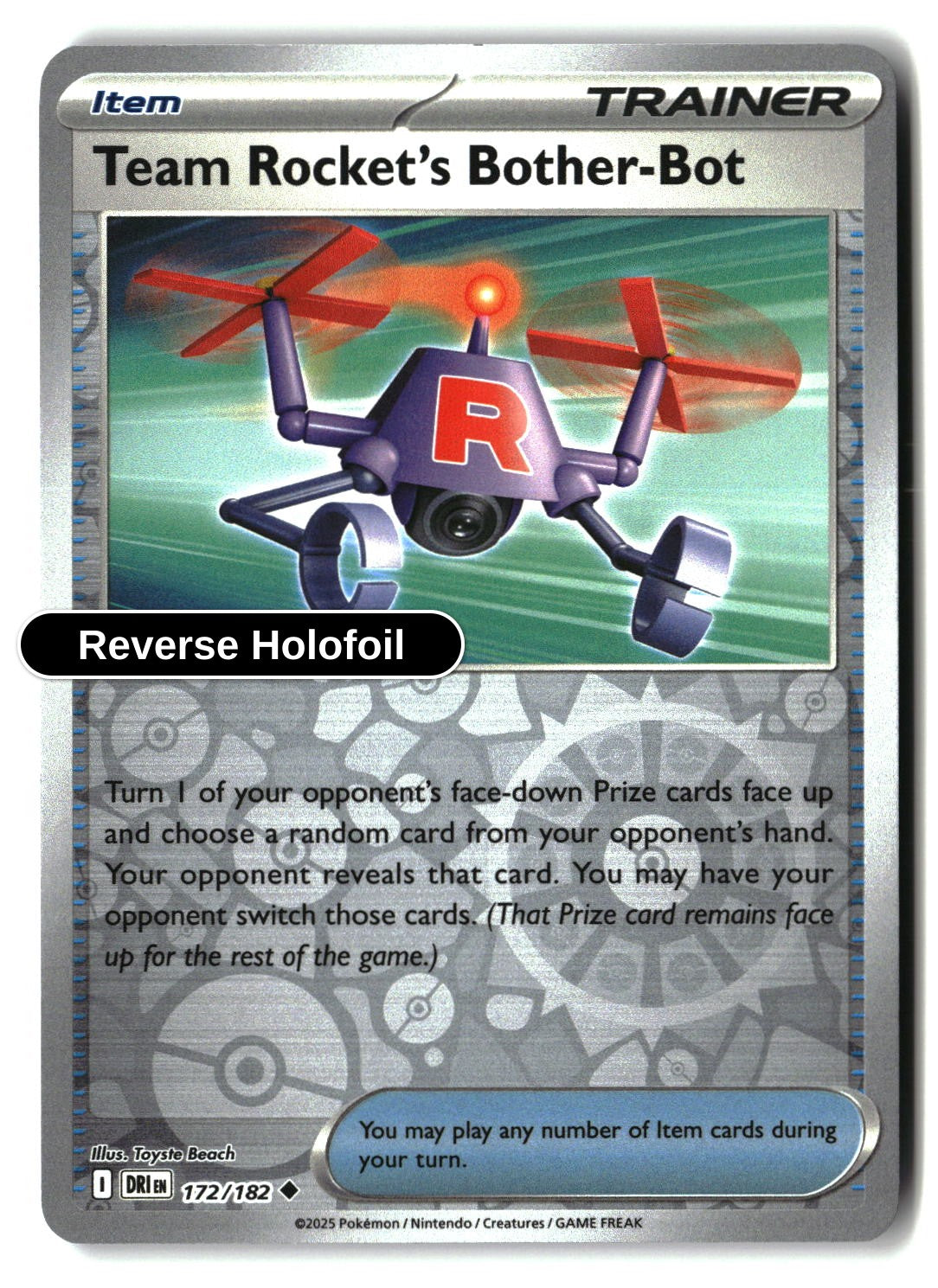 Team Rocket's Bother-Bot - 172/182 - [DRI - SV10: Destined Rivals] - Reverse Holofoil