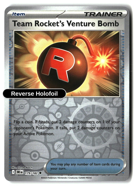 Team Rocket's Venture Bomb - 179/182 - [DRI - SV10: Destined Rivals] - Reverse Holofoil