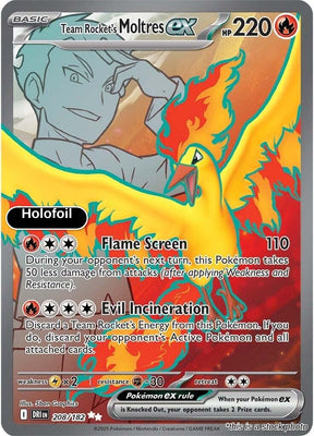 Team Rocket's Moltres ex - 208/182