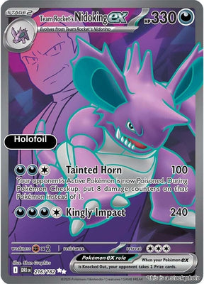 Team Rocket's Nidoking ex - 216/182